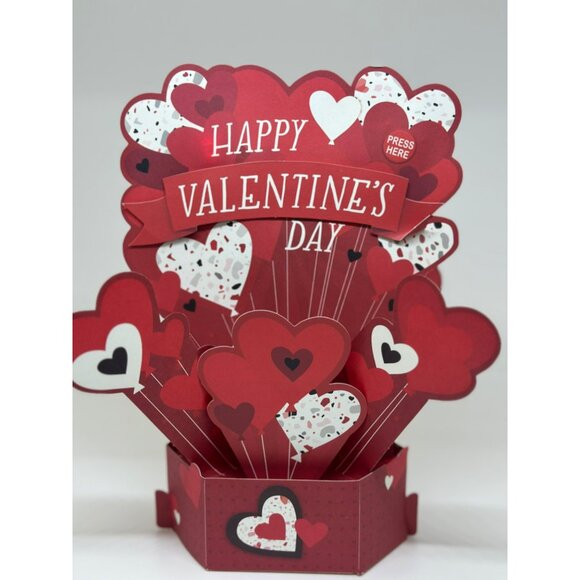 Happy Valentines Day Pop-Up Card By Hallmark Holiday Gift Hearts - Picture 2 of 5